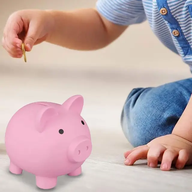Aranyos Piggy Bank Érme Lányoknak És Fiúknak Közepes Méretű Malacka Bankok Érmék Tárolására Gyakorlati Ajándékok Születésnapra - Image 3