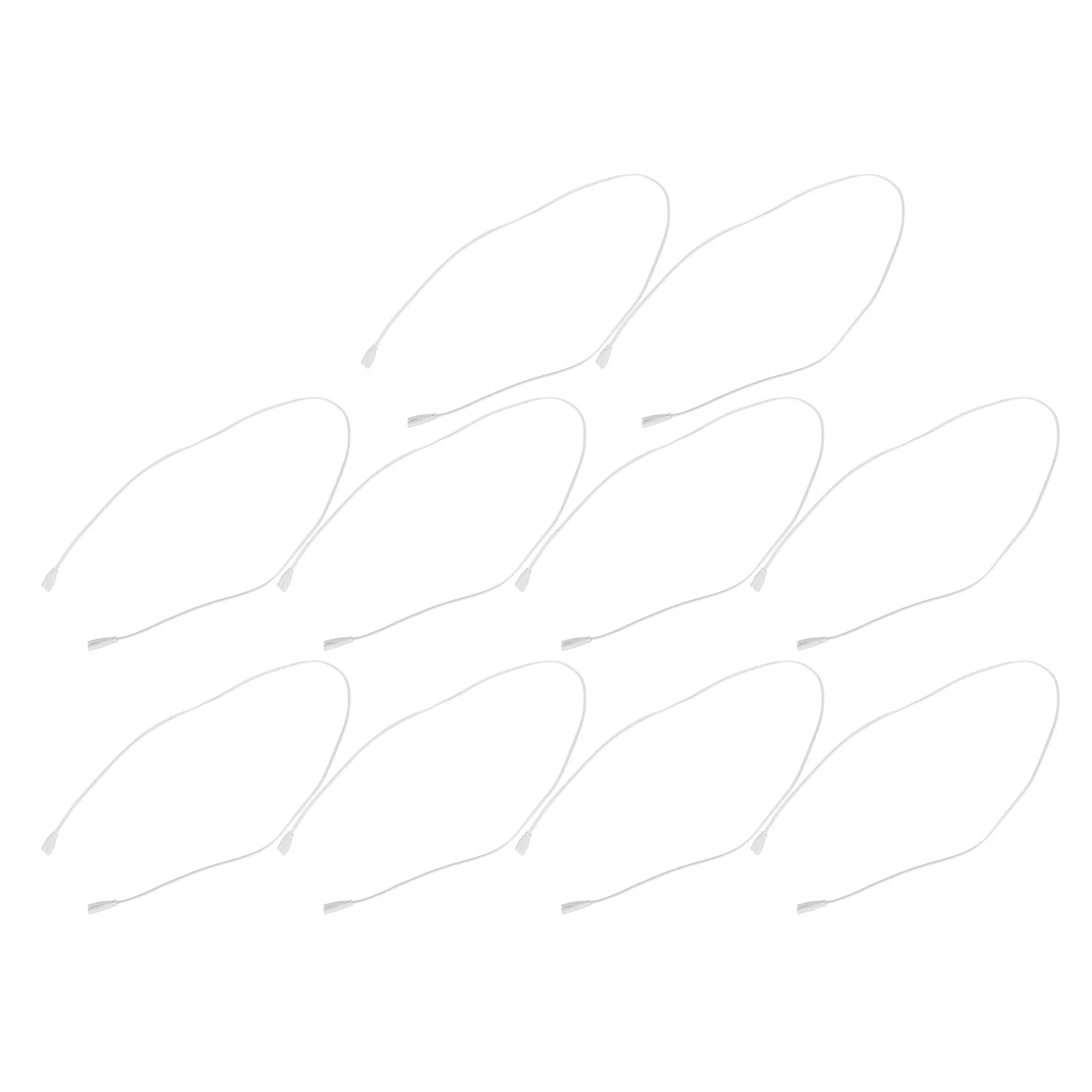10Pcs T5 T8 LED 튜브 연장 케이블 더블 엔드 전원 커넥터 와이어 3.3ft 연결 가능한 램프 와이어 차고 사무실 조명 설치용
