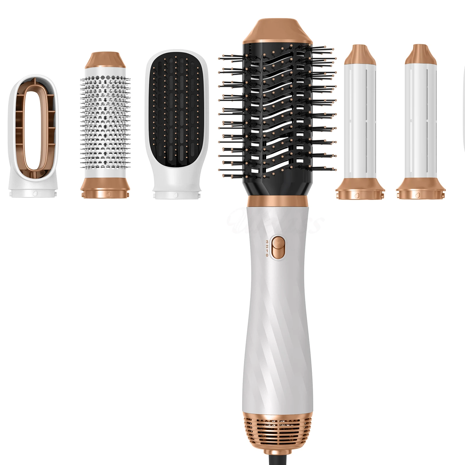 5In1HairDryerBrushKitHairDryerWetandDryHairStraightener