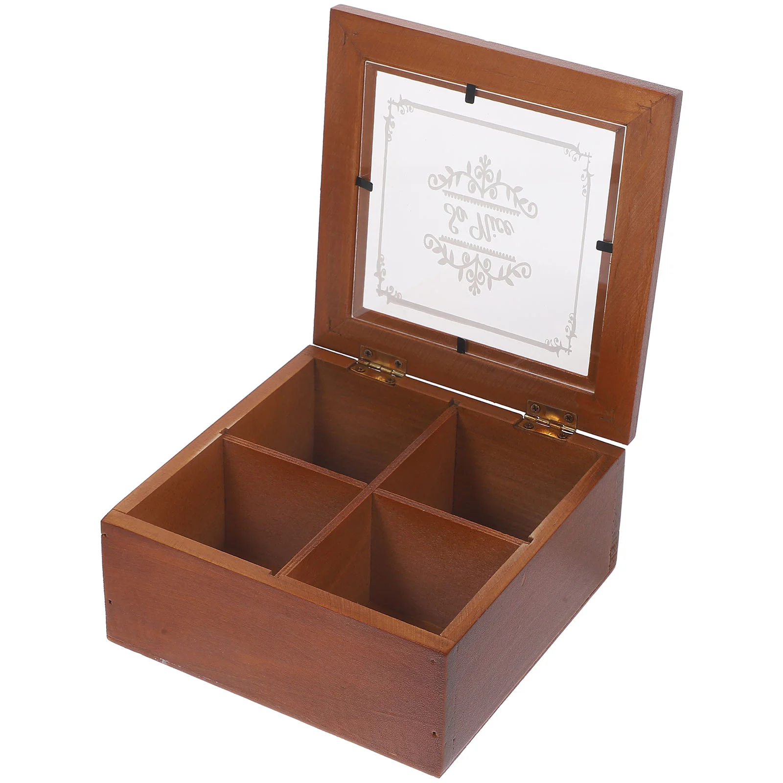 Wooden Jewelry Case Trinket Box Portable Jewelry Box Compartment 4-grids Jewelry Organizer 10 grids plastic jewelry box transparent storage box for beads earrings compartment adjustable case container jewelry organizer