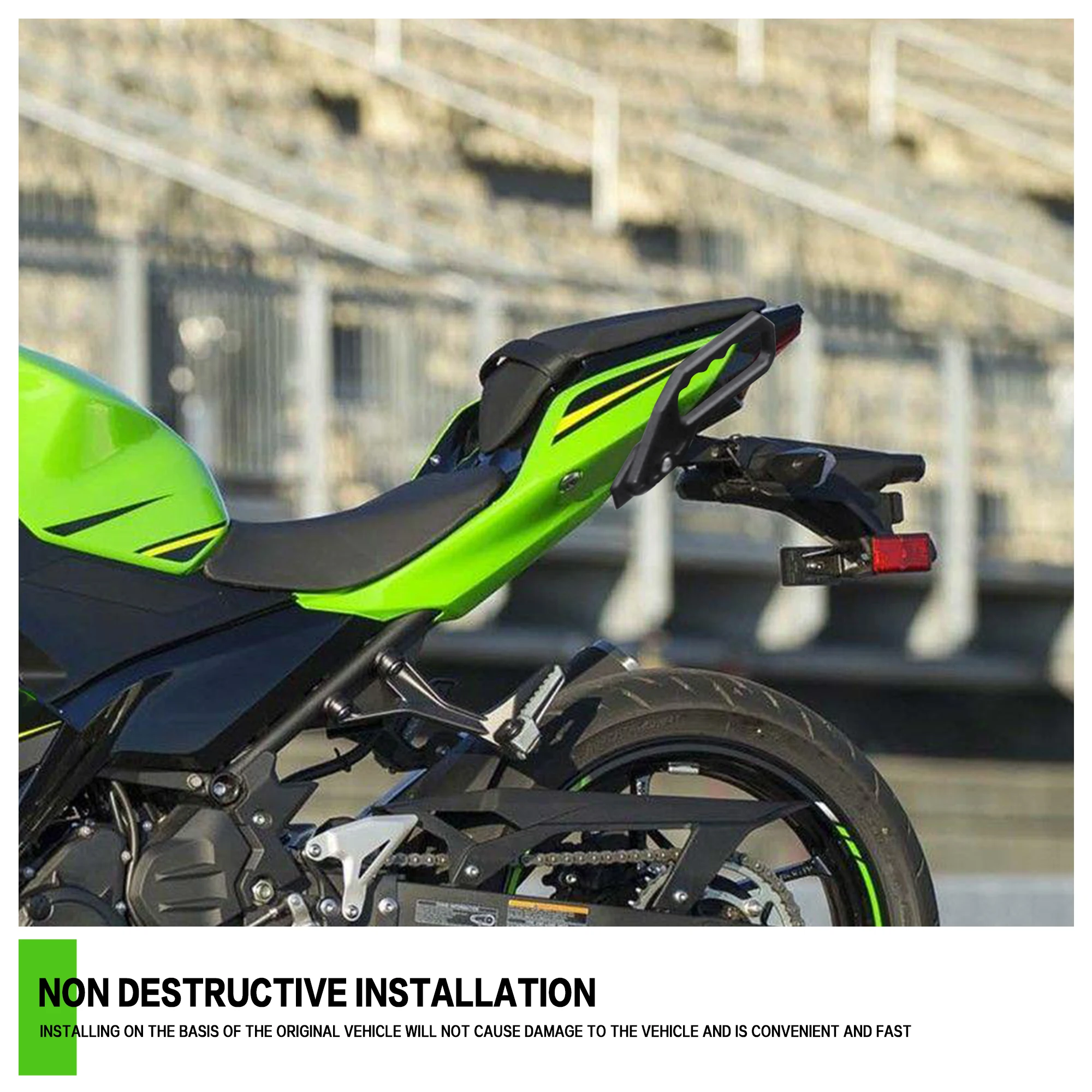Kawasaki NINJA400 Z400 2018 2019 2020 2021-2025 수정 된 오토바이 NINJA400 테일 팔걸이 모토 크로스 리어 윙 리어 핸드 레일