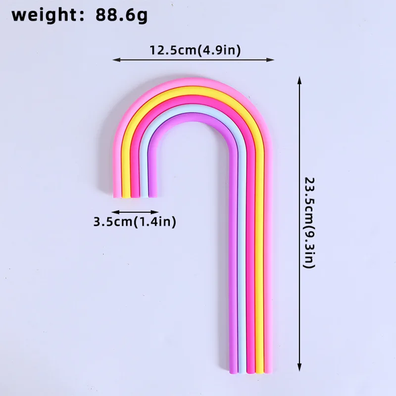 Colorful Rainbow Cake Toppers for Weddings, Baby Showers, and Birthday Parties
