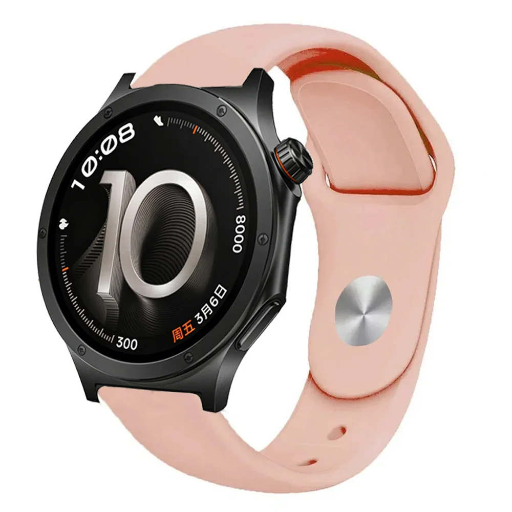 Soft Silicone Sports Strap, Breathable and Comfortable, 18/20/22mm