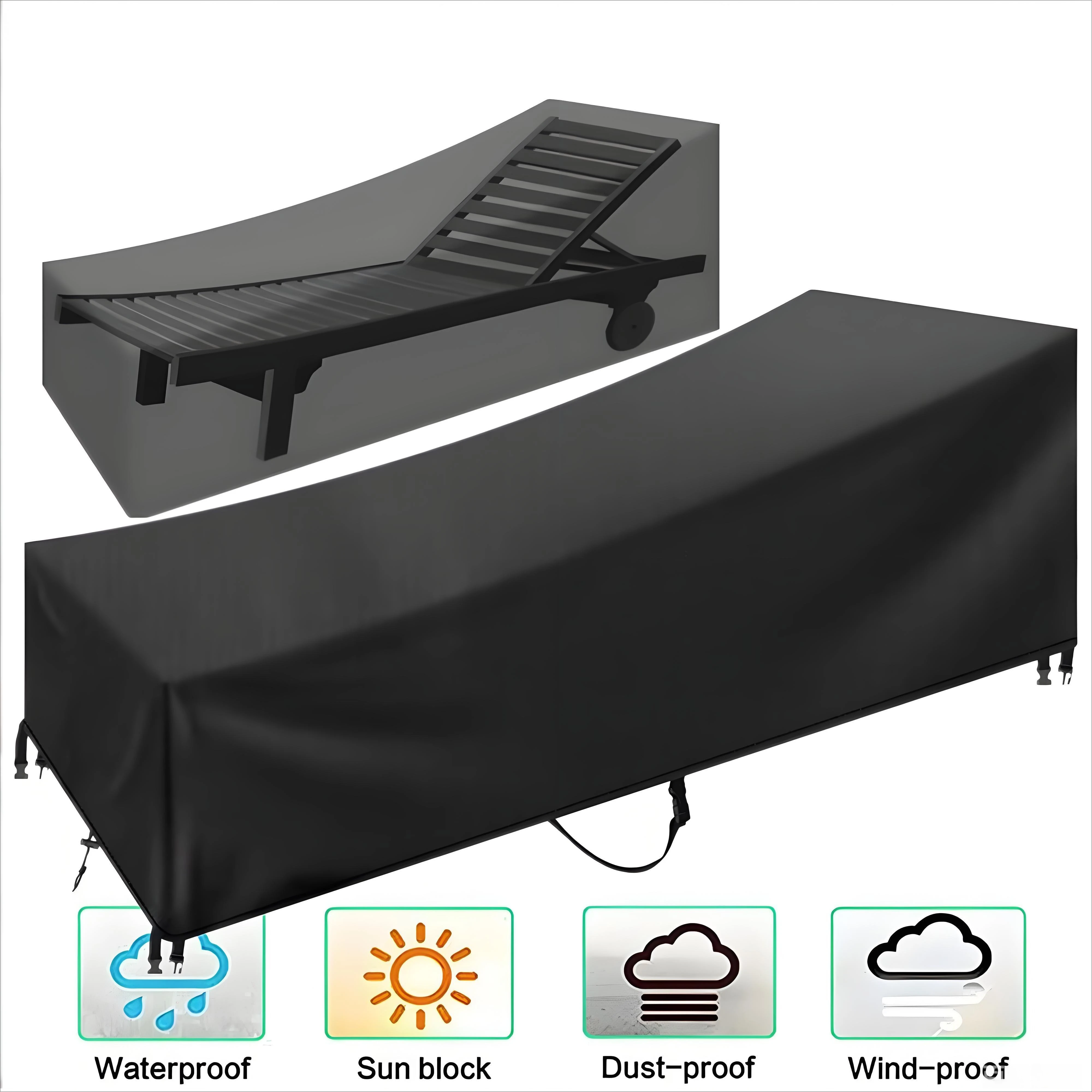 Waterproof Outdoor Sun Lounger Protective Cover