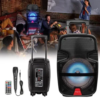 3000 Watts Wireless Portable Party Bluetooth Speaker With Microphone & Remote 8