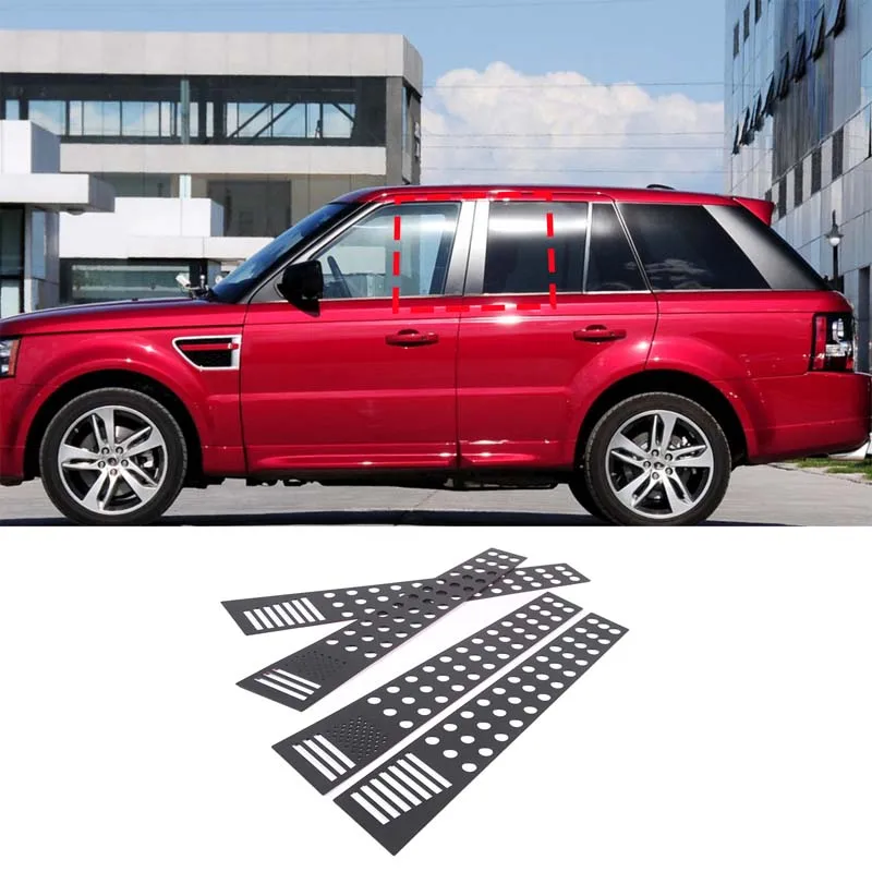

For 2005-2013 Land Rover Range Rover Sport aluminum alloy car center pillar honeycomb decorative panel sticker auto accessories