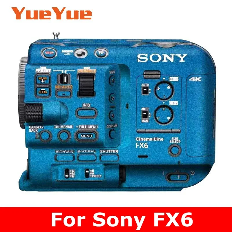 FX6 Decal Skin Vinyl Wrap Film Camera Body Protective Sticker Protector Coat For Sony ILME-FX6VK ILME-FX6 FX6VK