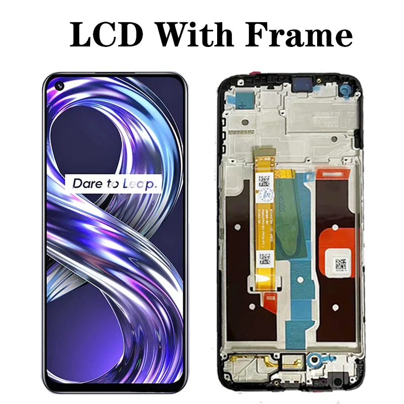 Écran Complet (LCD + Vitre Tactile) Pour Realme 8i 4G RMX3151 - 6.6", Neuf Avec Outils Et Colle