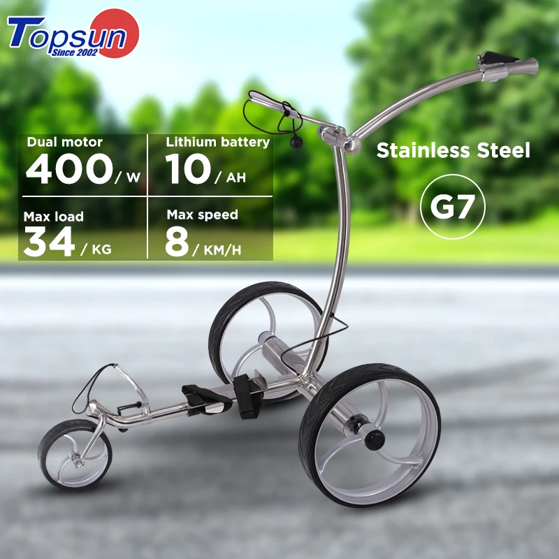 High quality battery electric golf push cart trolley