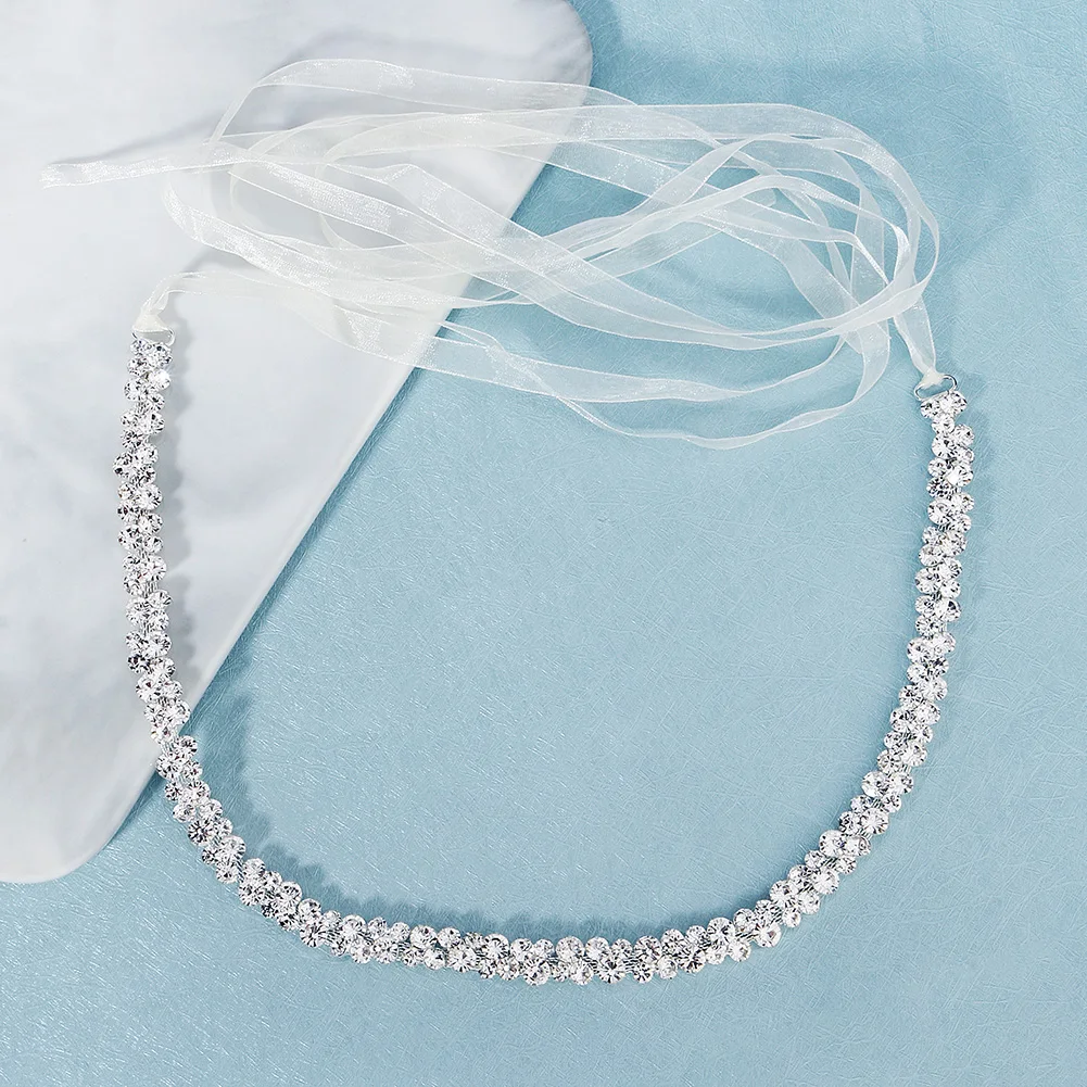 Bridal Waistband Bridal Handmade Rhinestone Belts for Women Party Crystal Wedding Dress Belt Strass Bride Sash Bridesmaid Gift