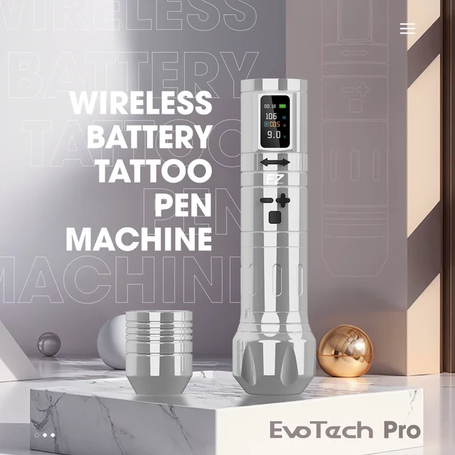 EZ EvoTech en para tatuar inalámbrica con adaptador RCA - Zebra Tattoo  Supply