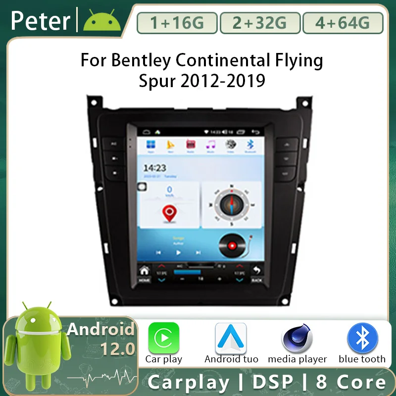 Android 13 Per Bentley Continental Flying Spur 2012-2019 Autoradio Lettore Multimediale Navigazione Gps Dvd Carplay Video Head Unit