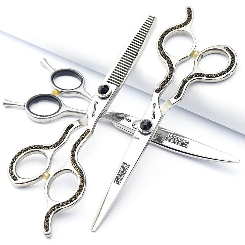 Scissors Japanese Original Barber Set Flat Scissors V Tooth Scissors