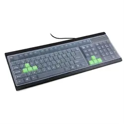 Universal Waterproof Silicone Keyboard Cover - Clear Dust - Proof Protector (Transparent)