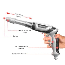 

High Pressure Water Spray Hose Nozzle Water Jet Gun Car Wash Cleaning Tools Garden Watering Foam Power Washer Gun