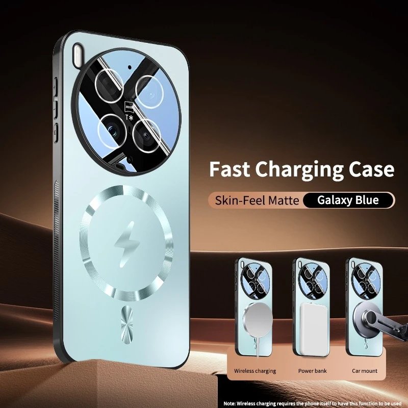Premium Magnetic Lens Full Cover Case with Wireless Charging