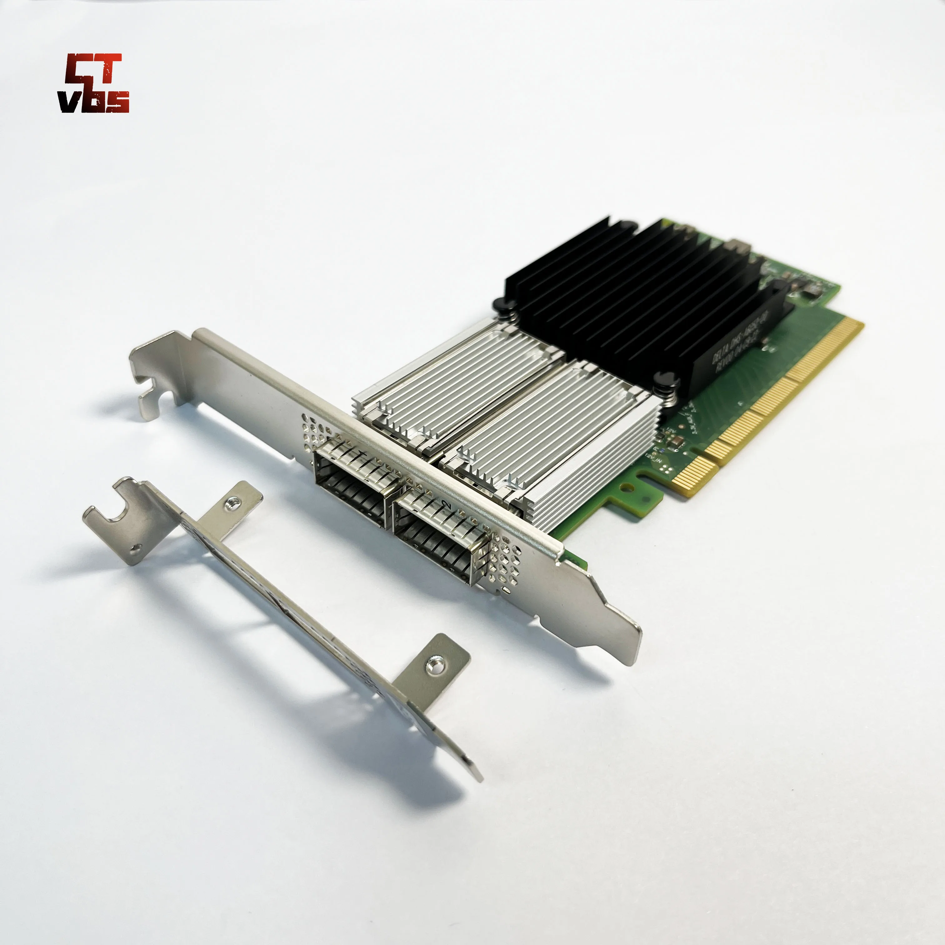 멜라녹스 MCX516A-CCAT ConnectX ® -5 EN 네트워크 인터페이스 카드 CX516A 100GbE 듀얼 포트 QSFP28 PCIe3.0 x 16 브래킷 모두