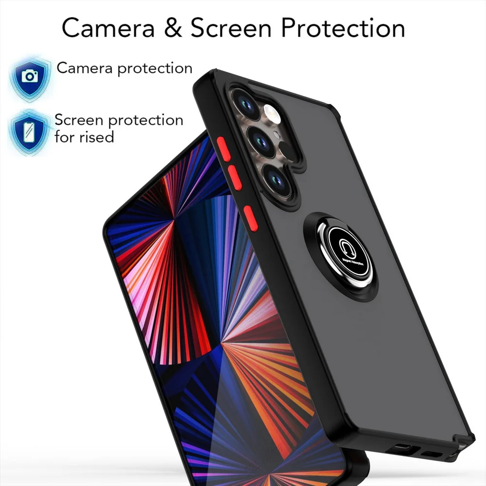 Rotatable Ring Phone Case With Car Holder For Samsung Galaxy_voghion.com