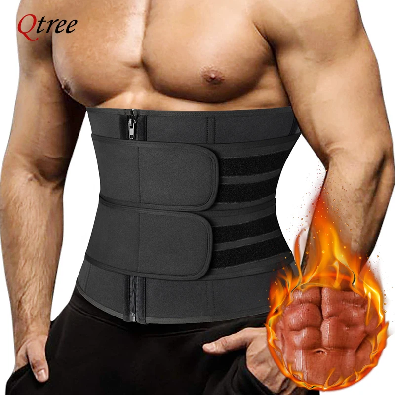 Waist Trainer Corset For Men Workout Sauna Sweat Belly Trimmer Belt Sports Compression Body Shaper Girdle Fitness Weight Loss waist trainer