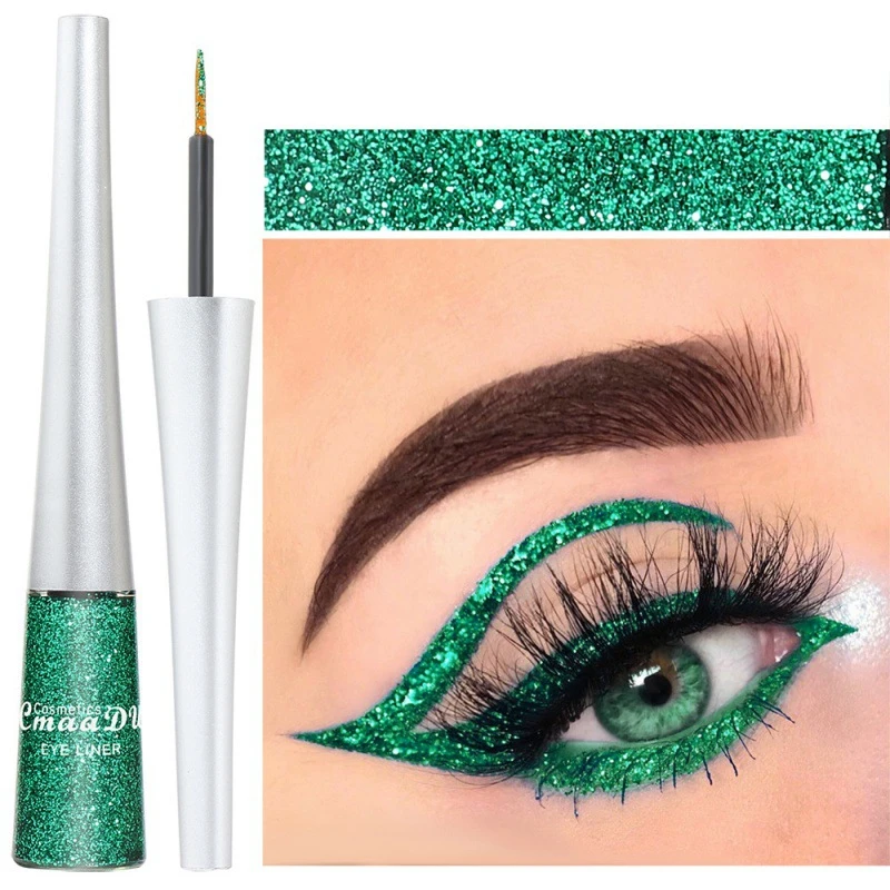 Glitter Liquid Shiny Eyeliner Gel Sneldrogende Langdurige Non Smudge