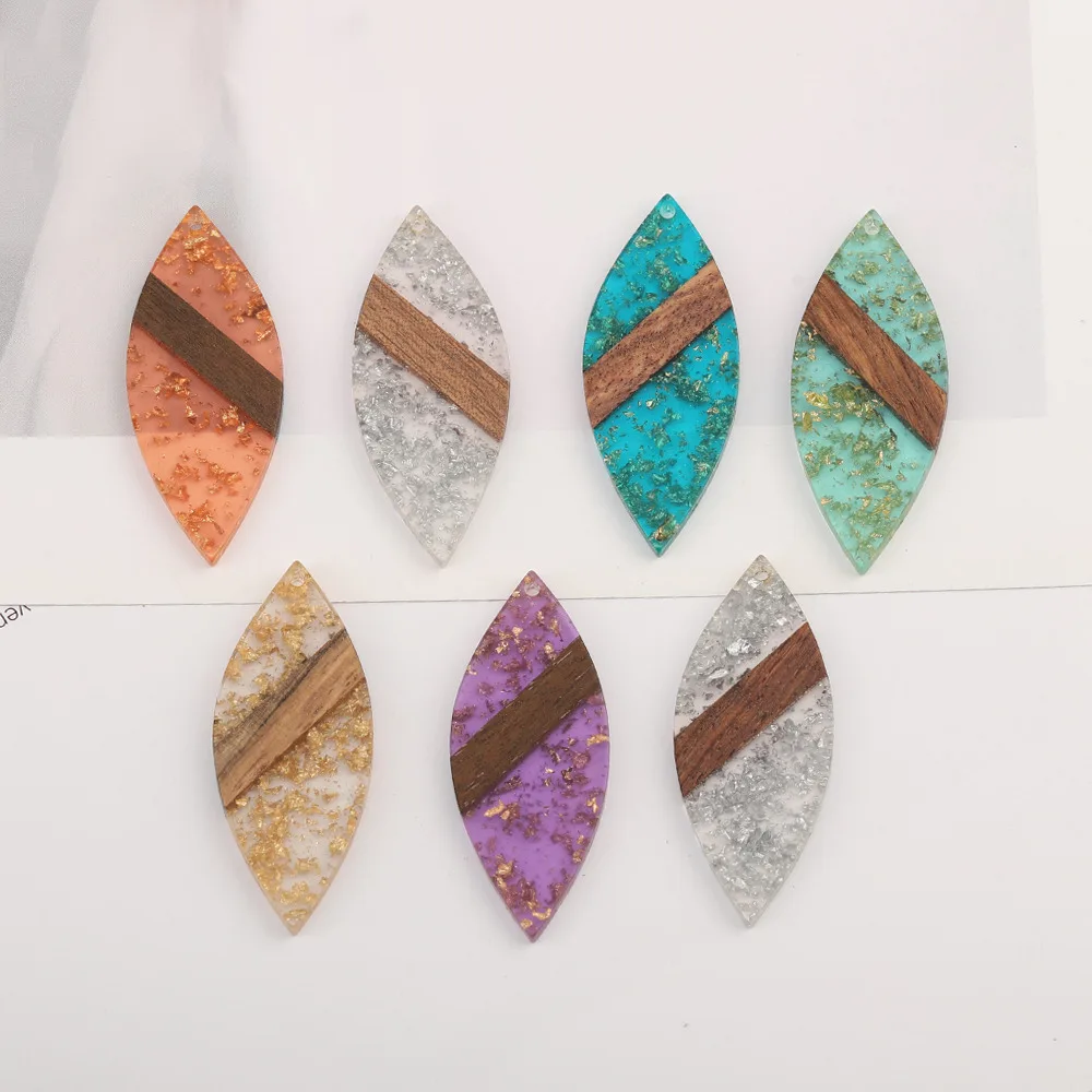 Cordial Design 50Pcs 22*53MM Jewelry Accessories/Natural Wood&Resin/Hand Made/DIY Charms/Marquise/Jewelry Findings&Components 1 Cordial Design 50Pcs 22*53MM Jewelry Accessories/Natural Wood&Resin/Hand Made/DIY Charms/Marquise/Jewelry Findings&Components - cordial