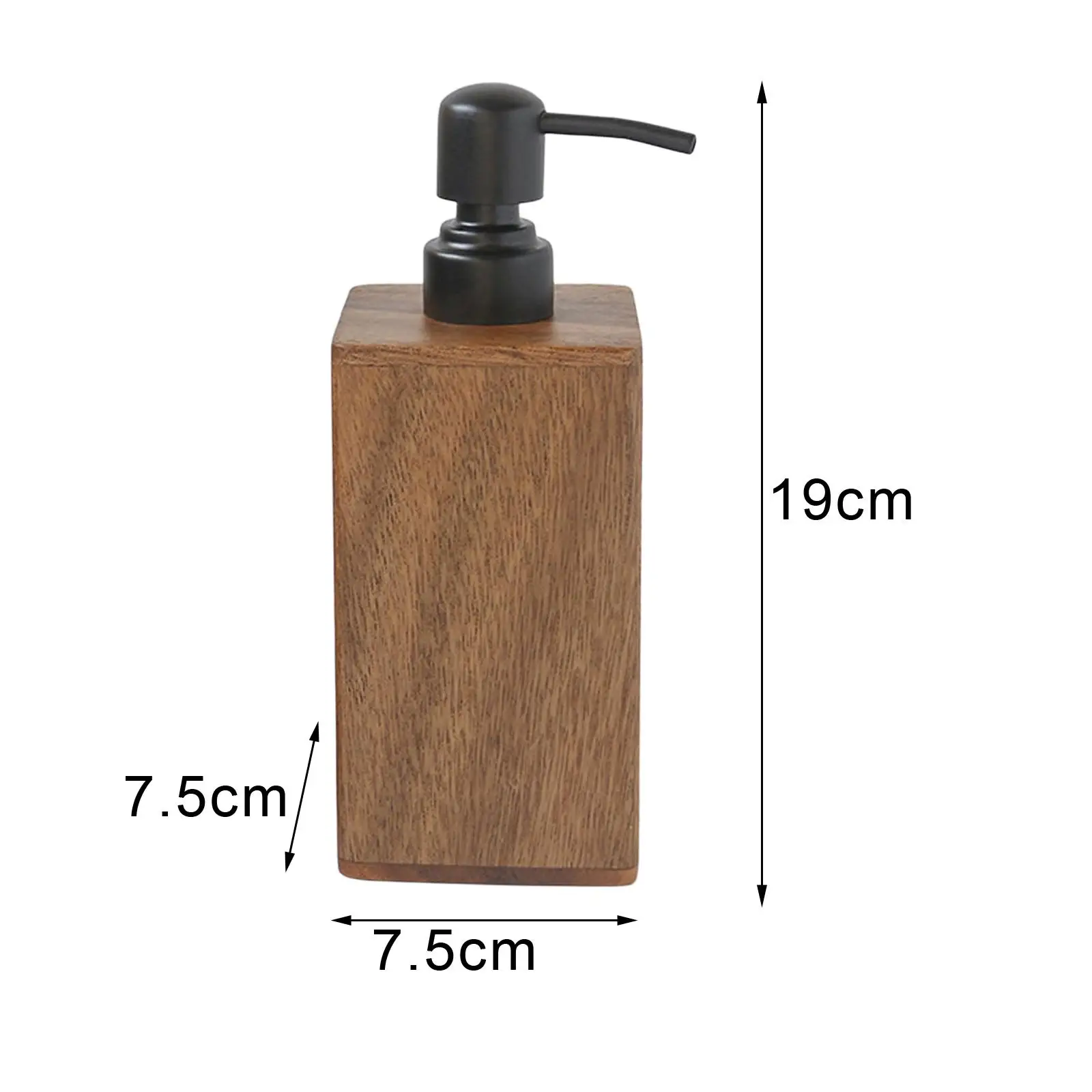 Dish Soap Pump Lotion Dispenser Empty Travel Home Practical for Shampoo Walnut Wood Countertop Soap Dispenser Pump Bottle