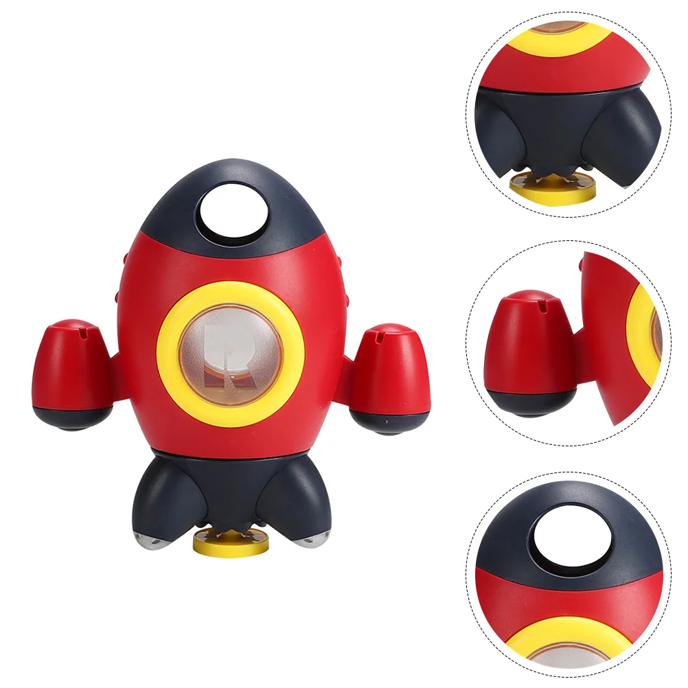 

"Grey Space Rocket Bath Toy for Kids - Nuobesty Rotating Water Spray Shower Toy"