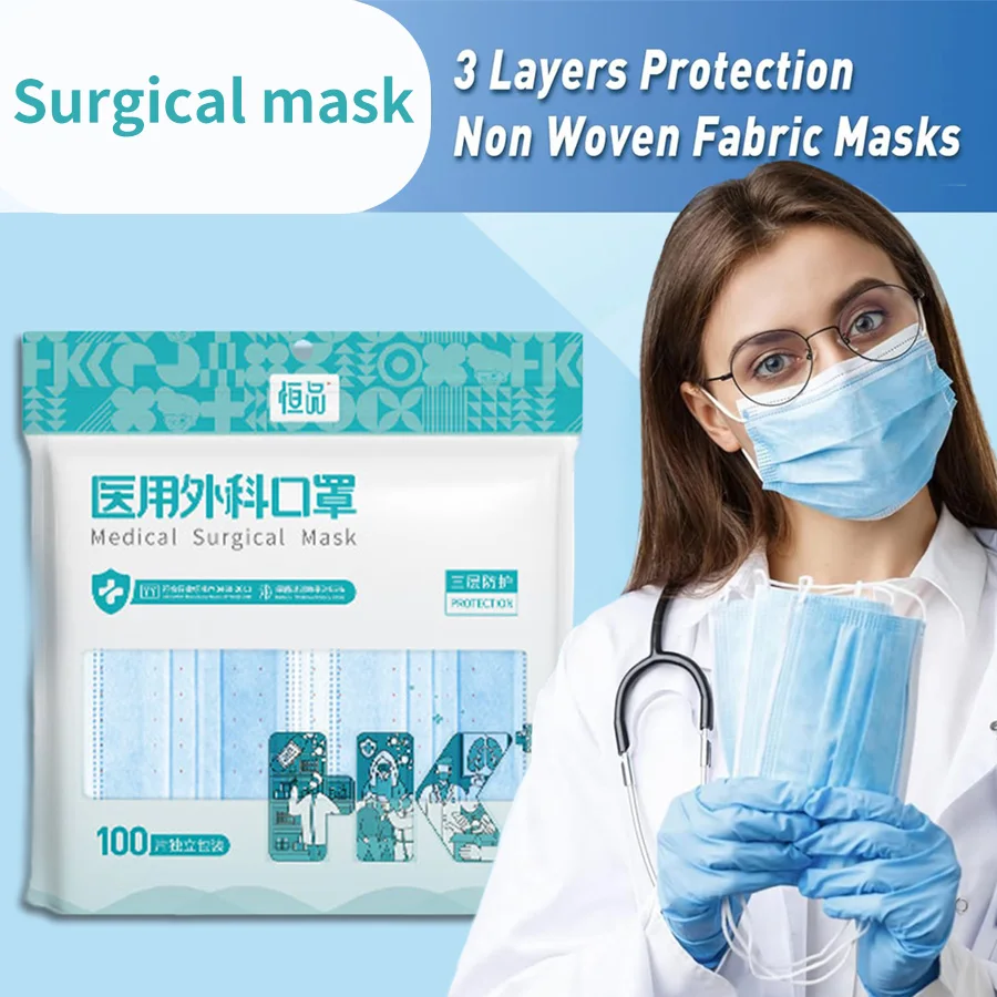 Lot de 100 Masques FFP2 FFP3 Noirs, Blancs, Bleus - Protection Individuelle