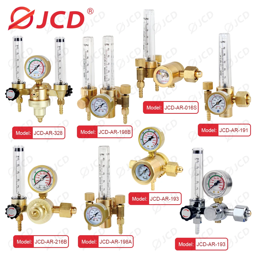 QHTITEC 0-30Mpa regolatore di Argon Argon CO2 Mig misuratore di portata Tig regolatore di Gas misuratore di portata saldatura manometro riduttore di pressione