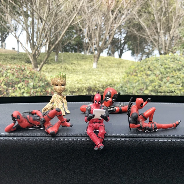 Anime Deadpool Action Figure Car Interior Decoration Toys Sitting Model X-Men  Mini Figurine Pendant Car Accessories Kids Gift - AliExpress