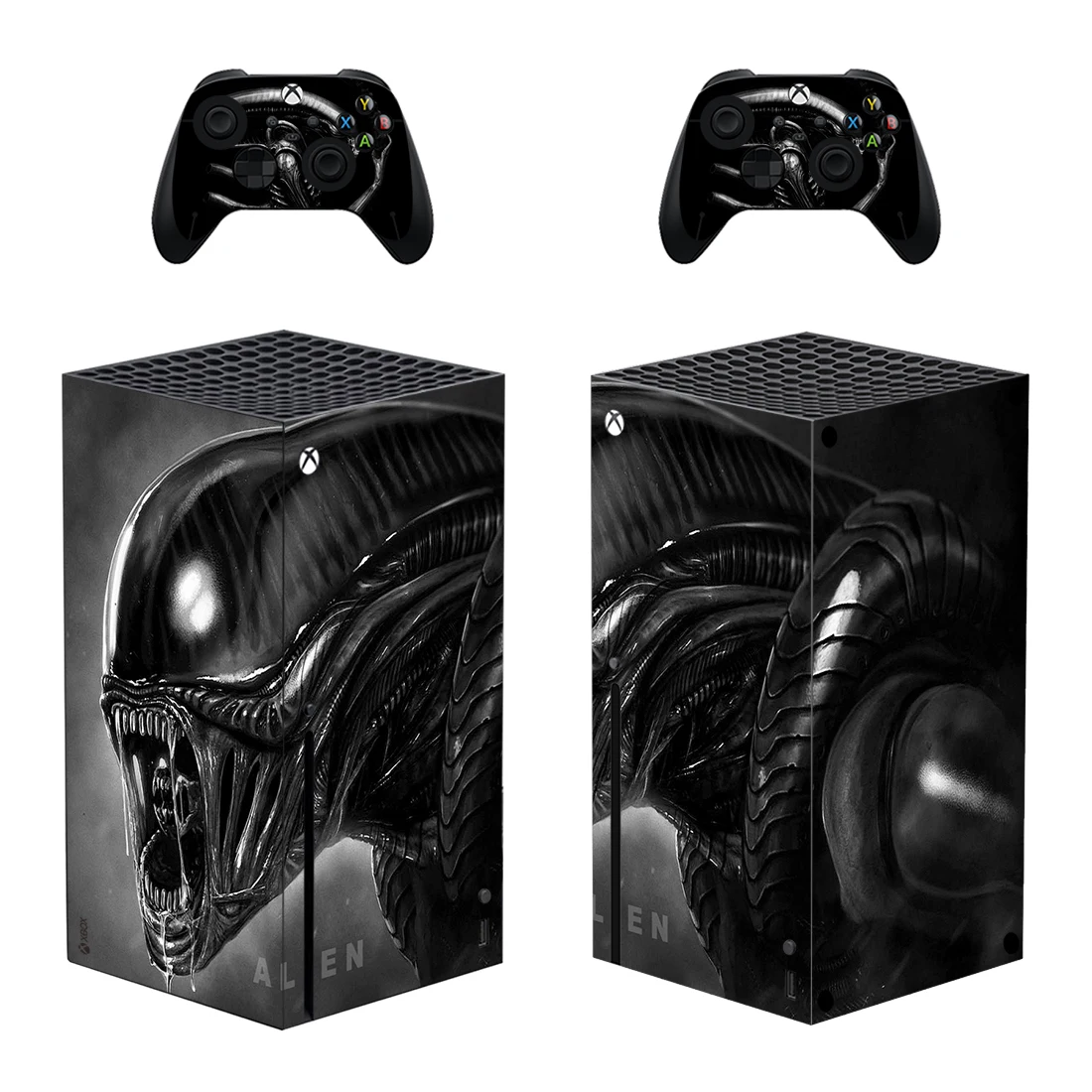 thumbnail image 2 of Xbox Series X Skin Wrap - Alien Design Vinyl Decals For Console & Controllers 2 of 13