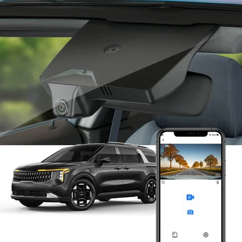 Fitcamx 4K Dash Cam for Kia Carnival 2022-2025, 2160P Car Camera with WiFi App & Loop Recording, Night Vision