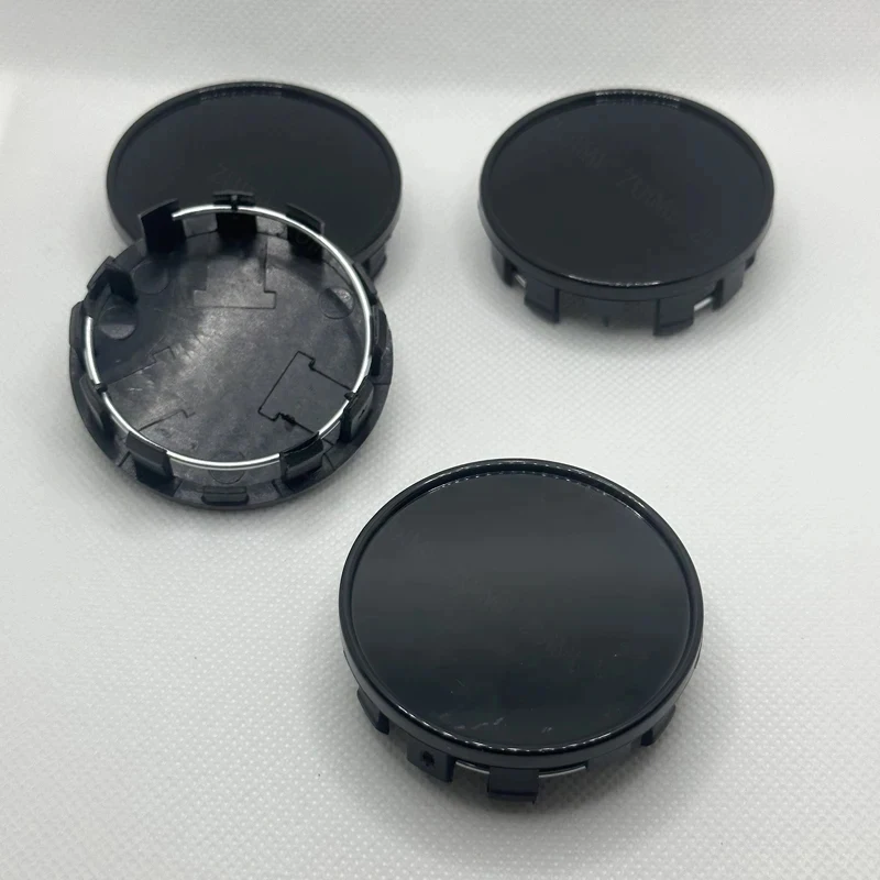 Car Wheel Rim Hub Cap 4Pcs/Set 54mm Black Silver ABS Plastic Dust-proof Covers for Auto Accessories