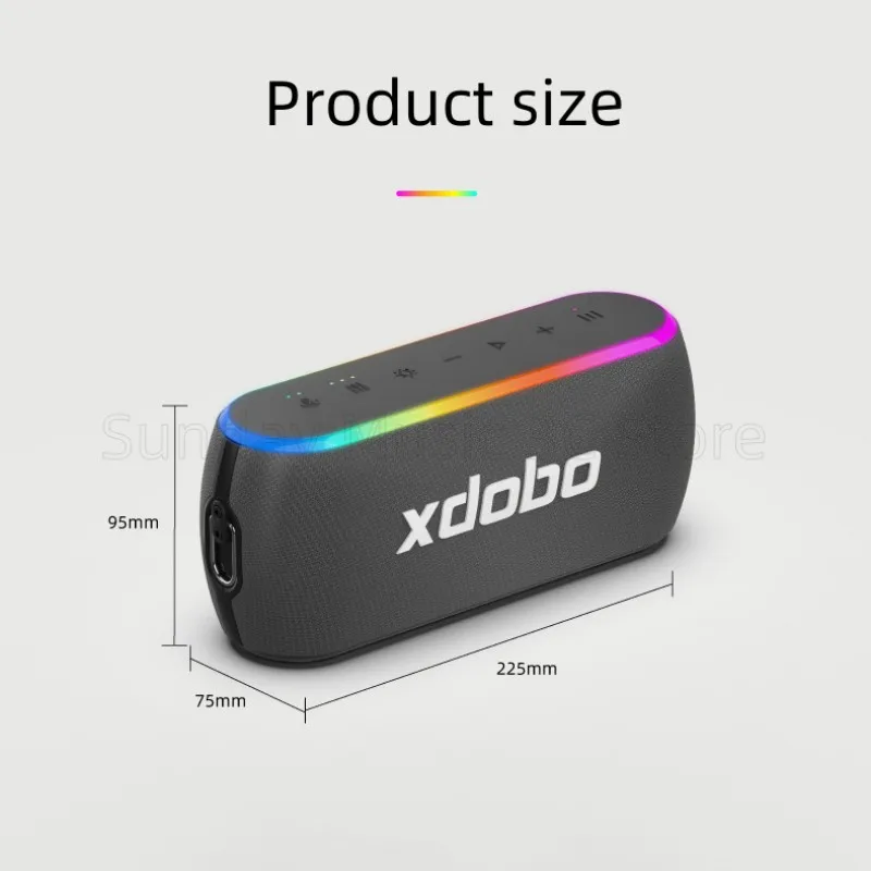 XDOBO ワイヤレススピーカー 最大出力80ｗ 2.1ch ステレオ 重低音