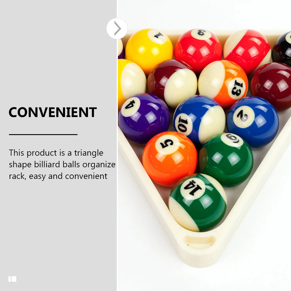 2 Pcs Triangle Billiard Frame Plastic Pool Rack Ball ganizer Sturdy Lightweight Durable Snooker Table Games Accessories