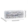 Luxury Rhinestone Decor Lipstick Box, Lipstick Protective Cover With Mirror, Single Carry 3