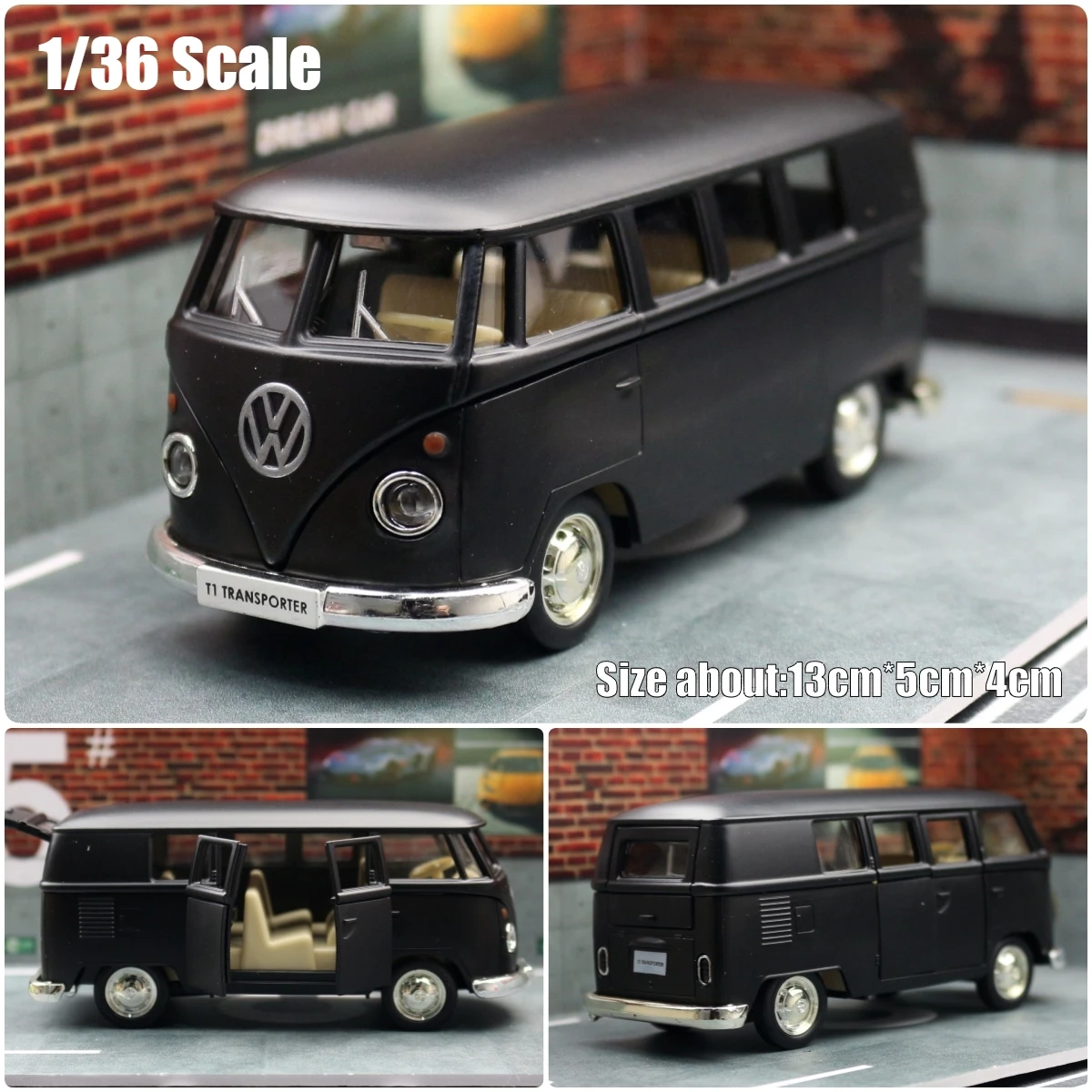 1/36 フォルクスワーゲン T1 サンババスのおもちゃ子供のための RMZ 市