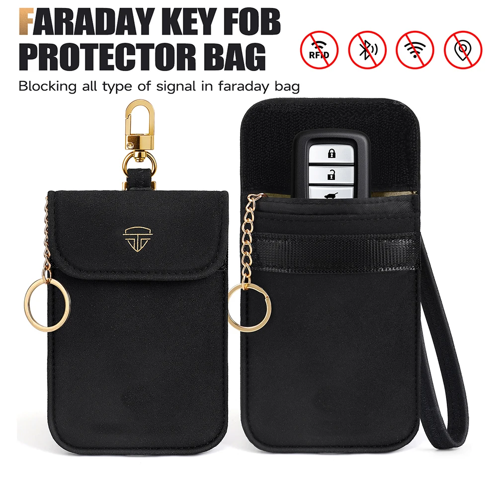 Awapow Signal Blocking Faraday Bag - Anti-Theft Shielding and RFID Protection Case