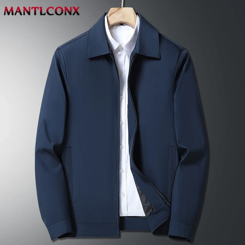 Autumn Spring Loose Business Men's Jacket Luxury Blazer Black