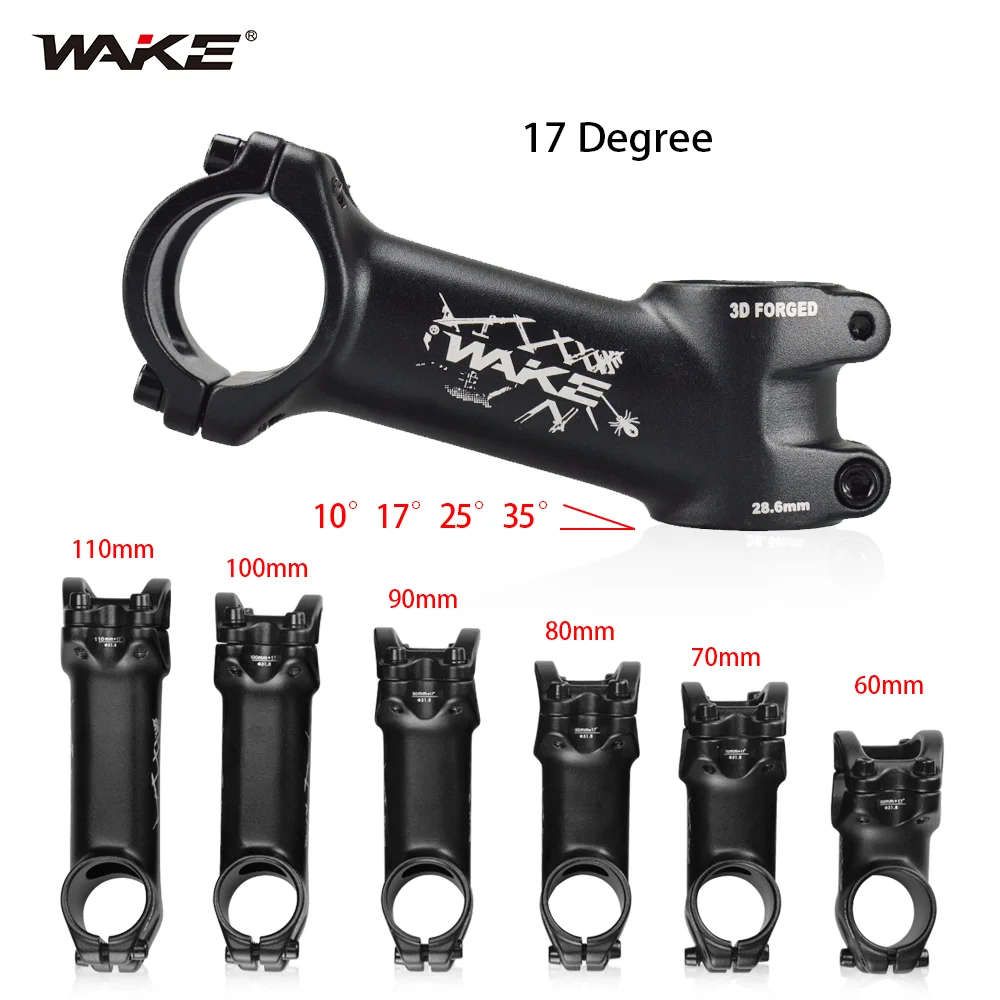 Wake Buy Bike Stem WAKE MTB Stem 17 Degree 70 90 110mm Mountain Bike