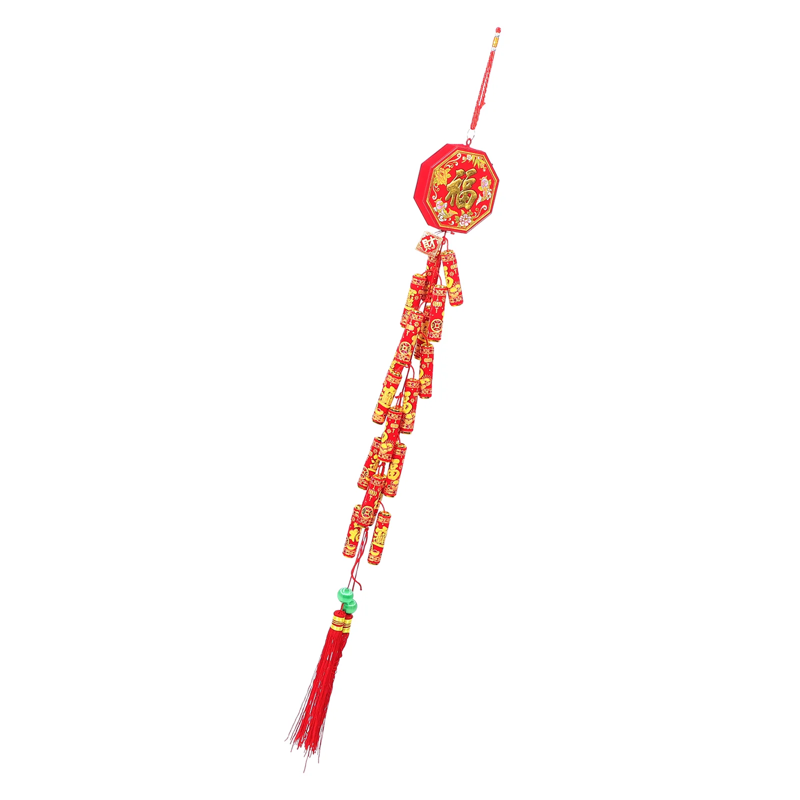 

Chinese New Year Hanging Decoration Electric Firecrackers Ornament Sound Traditional Red Lucky Oriental Pendant Spring Festival