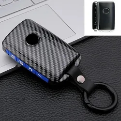 Carbon Fiber+Silicone Car Key Cover Case For Mazda 3 Alexa CX-30 CX30 CX5 CX 5 CX-5 CX8 CX9 CX4 2019 2020 Keychain Accessories