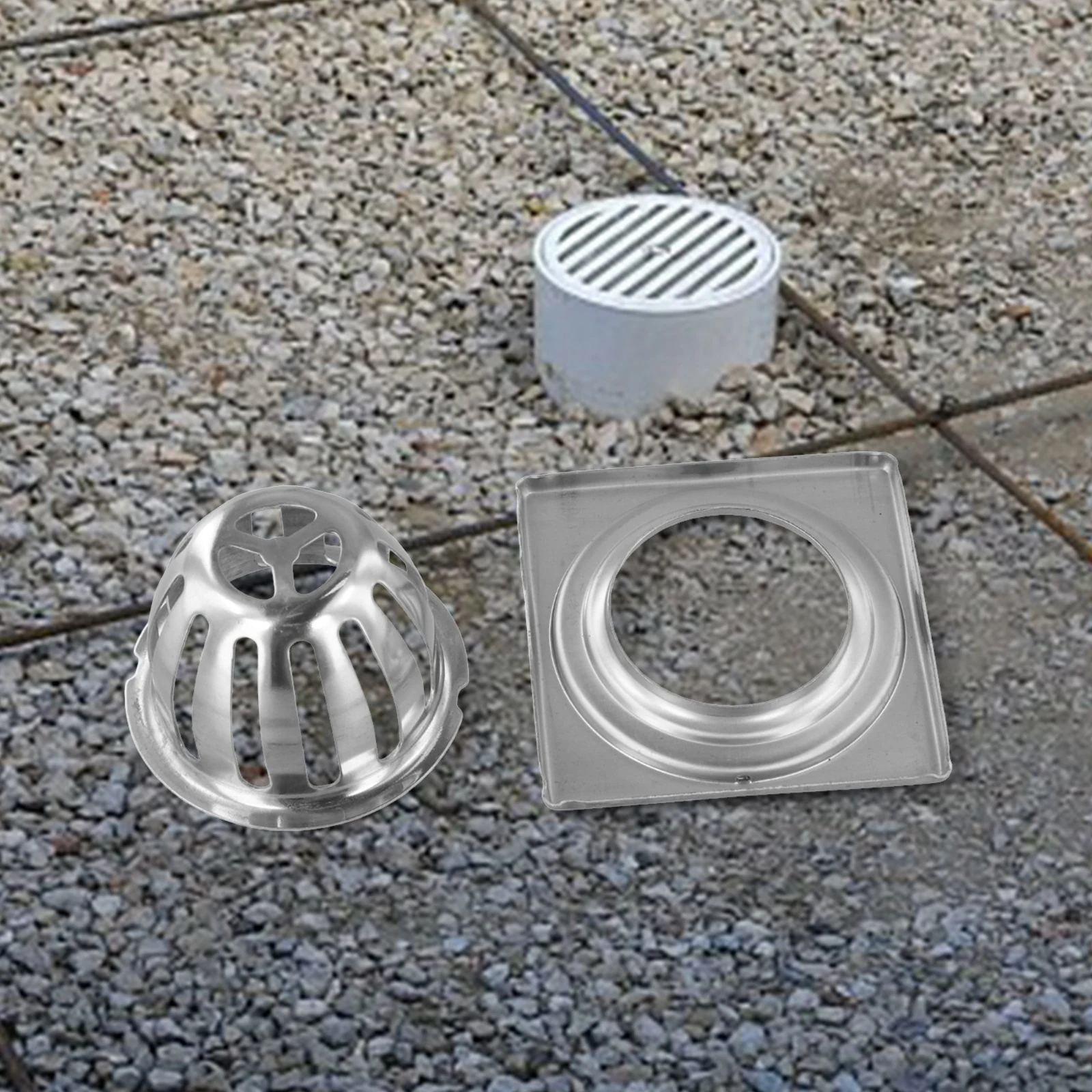 ท่อระบายน้ําชั้นรางน้ํา GUARD 3/4/5 ''รางน้ําสแตนเลส Leaf GUARD Anti-blocking ชั้นกรองสําหรับห้องน้ําระบายน้ําระเบียง 1