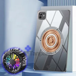 Premium Magnetic Copper Cooling Tablet Case - Heat Dissipation & Soft Shockproof Protection for iPad Air13 (2024) (Case and Fan)