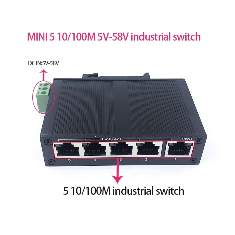 Interruptor Industrial Industrial dos Ethernet Antiestático 4kv 10port 10 100m 558v Porta de 100m - Imagem 4