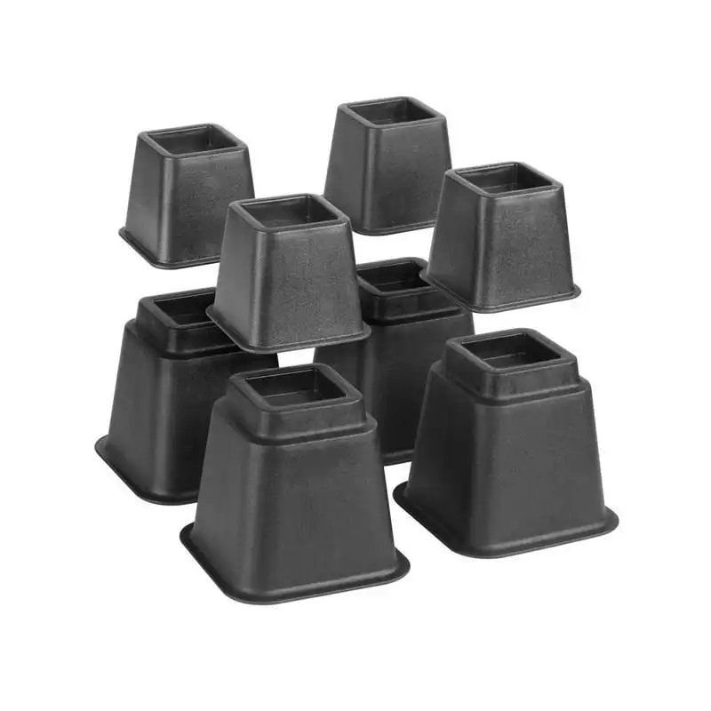 

Adjustable Bed Riser System in Black, 8 Count