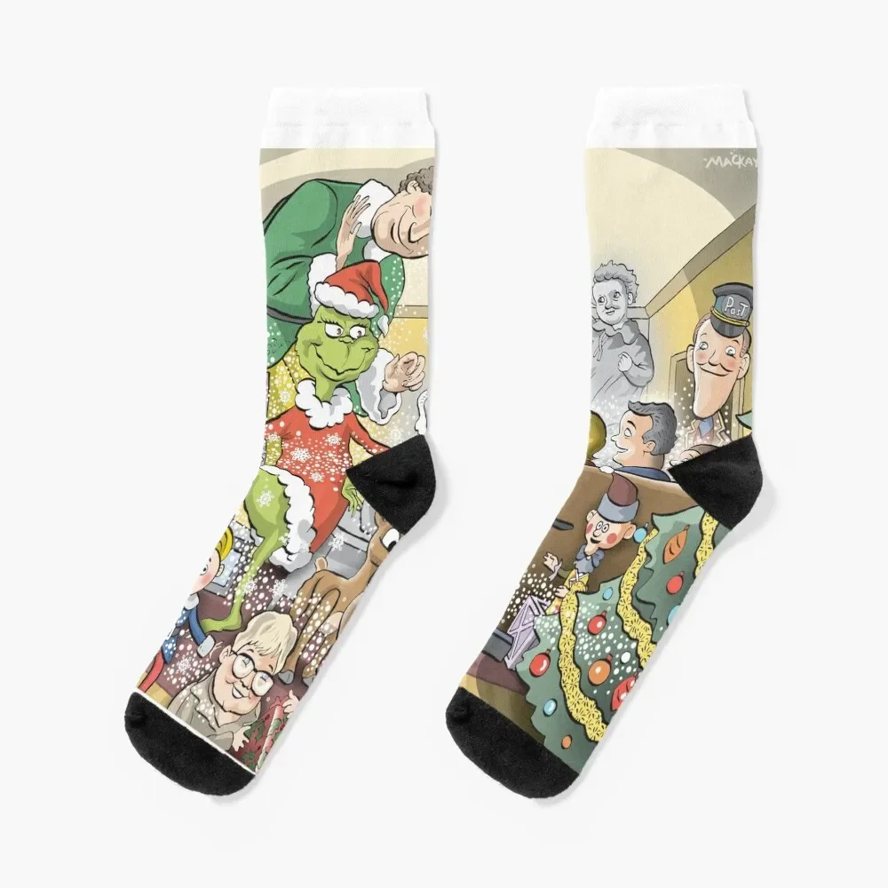

Christmas Classic characters Socks funny sock kids retro Boy Child Socks Women's