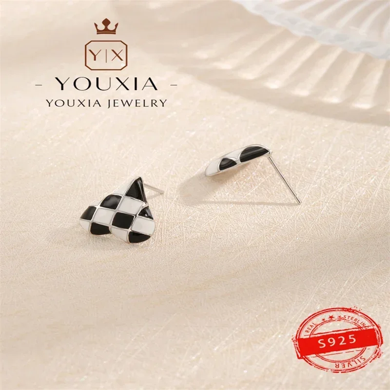 Selling Europe and the United States 925 silver simple design party fashion exquisite high-end jewelry earrings for women