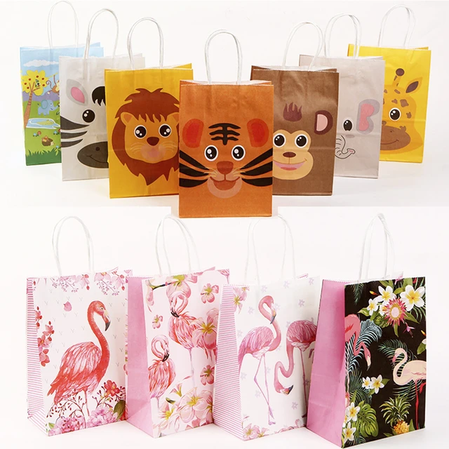 Niños Feliz cumpleaños fiesta bolsa  Bolsas de papel Feliz cumpleaños-5  piezas cumpleaños bolsa de papel-Aliexpress