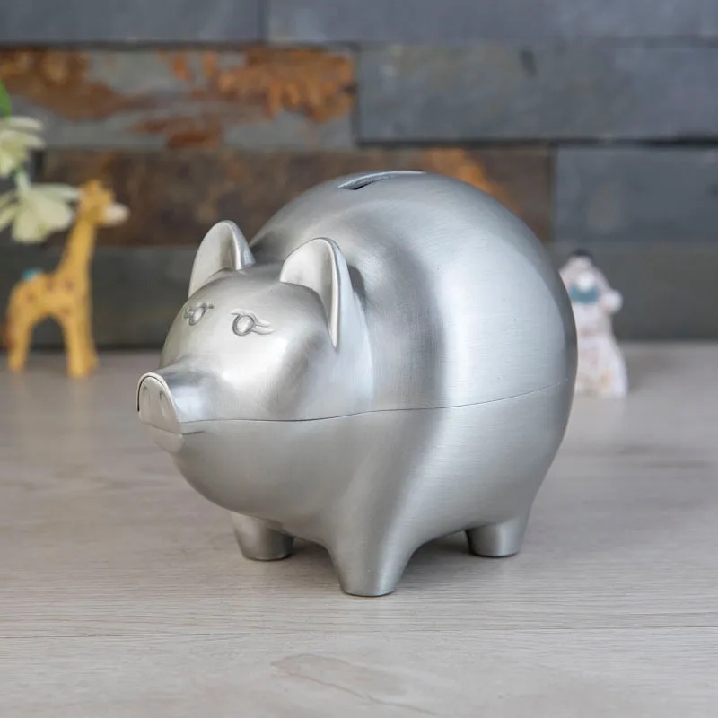 

Europe Animal model piggy bank Metal crafts coin saving box bank saving money box for Children's gifts home decorative SNG054